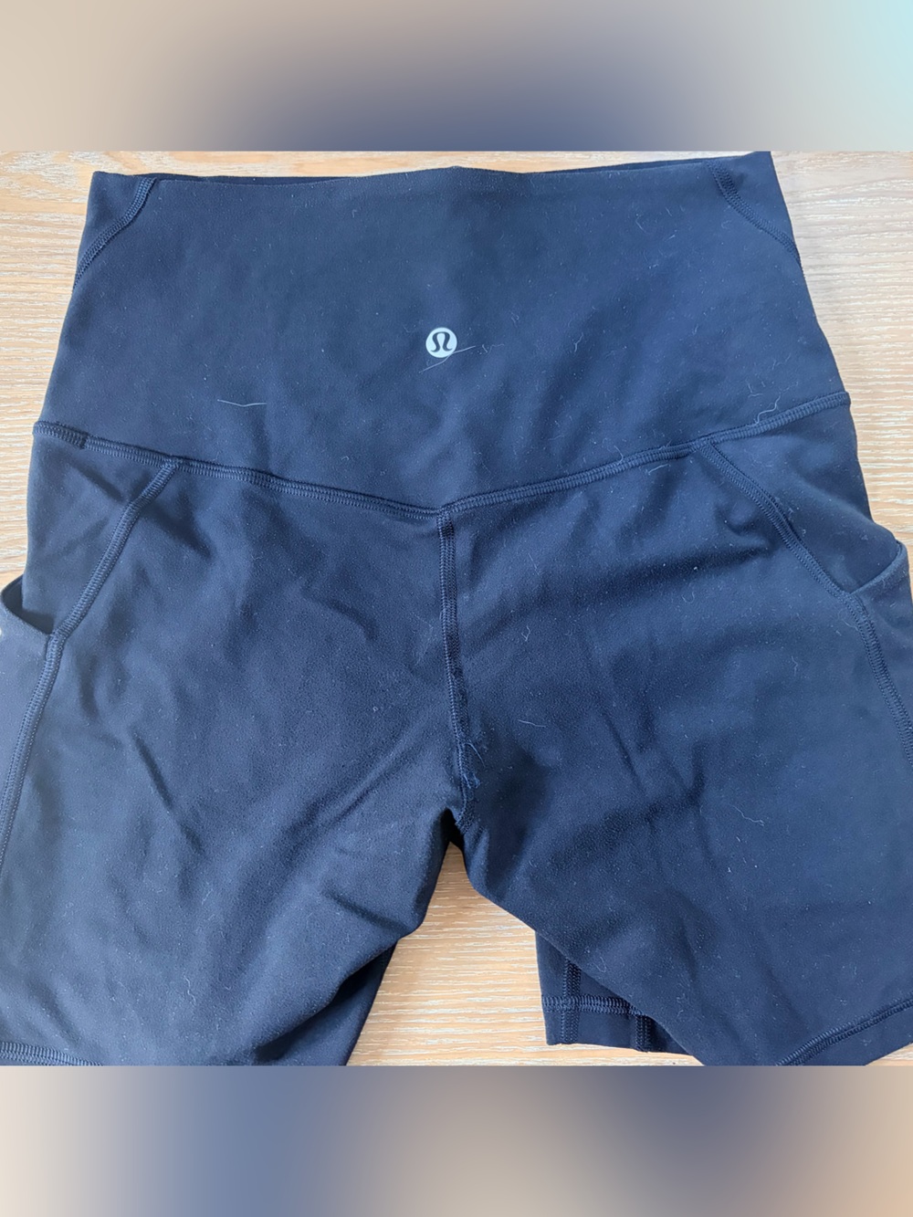 lululemon athletica align high rise shorts with pockets sz 6